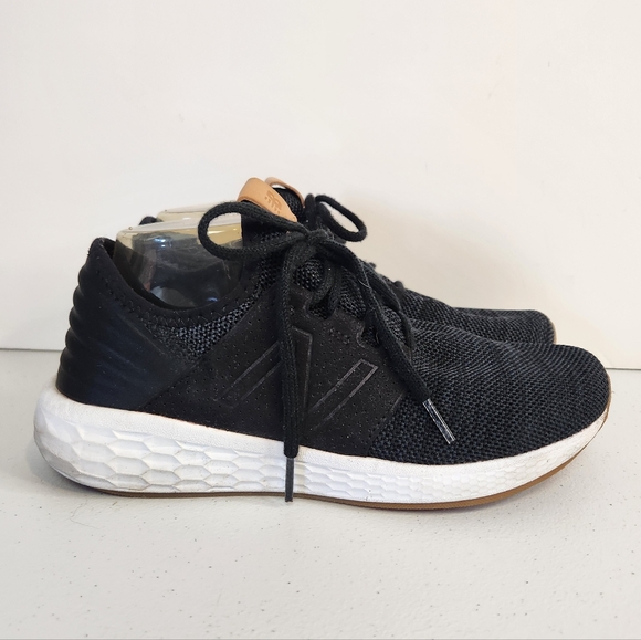 New Balance Shoes Womens 8.5 Cruz V2 Running Sneakers WCRUZKB2 Black Fabric - Picture 2 of 9